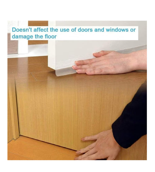 5M 45mm Door Seal Strip Self Adhesive WeatherStrip Bottom Rubber Door Seal Sweep