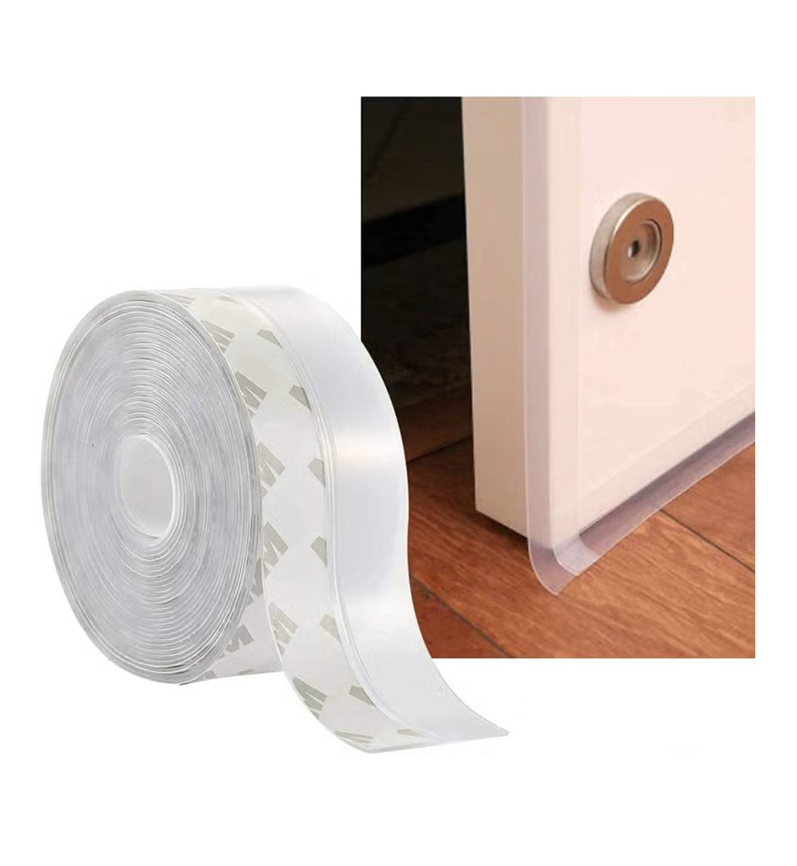 5M 45mm Door Seal Strip Self Adhesive WeatherStrip Bottom Rubber Door Seal Sweep